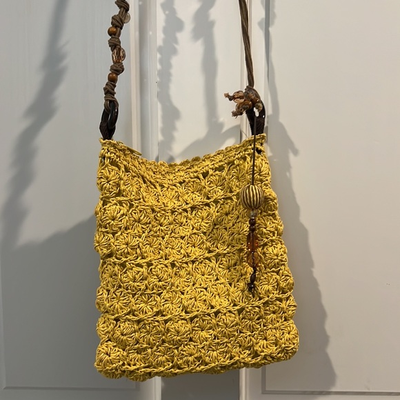 VINTAGE STRAW DIED BAG - Picture 3 of 8